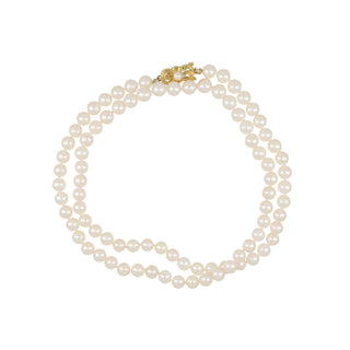 Vintage Mikimoto 18K Gold Akoya Pearl Necklace