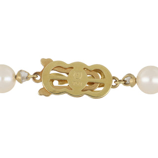 Vintage Mikimoto 18K Gold Akoya Pearl Necklace