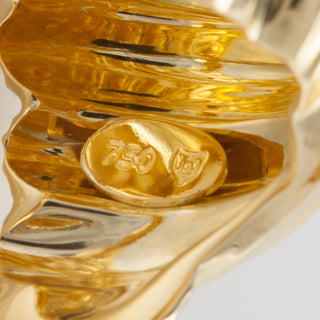 Estate Henry Dunay 18K Gold Swirl Ring