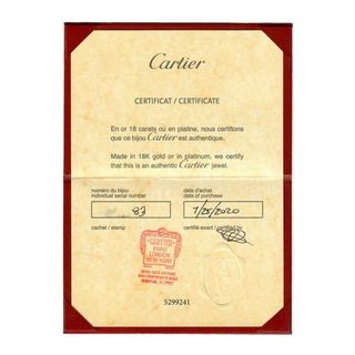 Estate Cartier 18K White Gold Love Ring