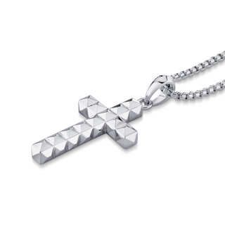 Michael M Sterling Silver Tetra Cross Pendant