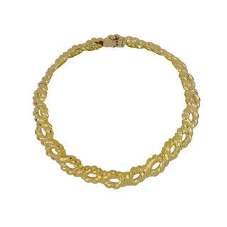 Vintage David Webb 18K Gold 57th Street Twisted Collar Necklace