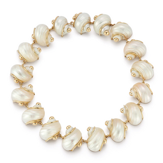 Seaman Schepps 14K Gold Small Turbo Shell Necklace