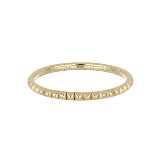 Antonio Papini 18K Gold Pyramid Stretch Bracelet