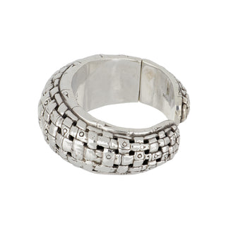 John Hardy Sterling Silver Quilted Bangle