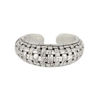 John Hardy Sterling Silver Quilted Bangle