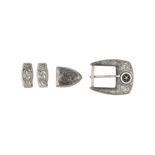 Sterling Silver Star Belt Buckle
