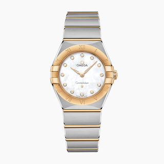 Omega 18K Gold and Stainless Steel Constellation Watch