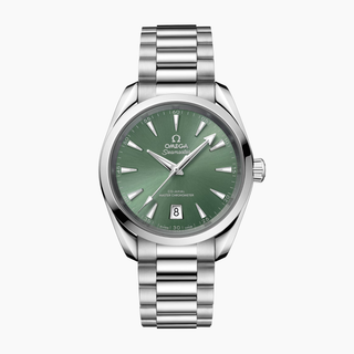 Omega Stainless Steel Seamaster Aqua Terra in Bay Green