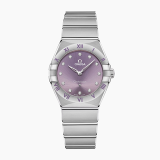Omega Stainless Steel Constellation Watch in Patchouli Blossom