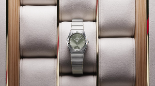 Omega Stainless Steel Constellation Watch in Green Matcha