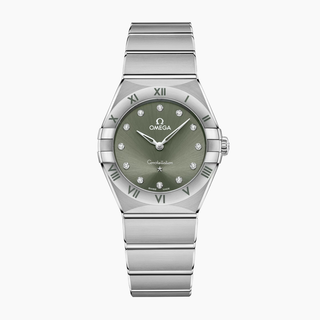 Omega Stainless Steel Constellation Watch in Green Matcha