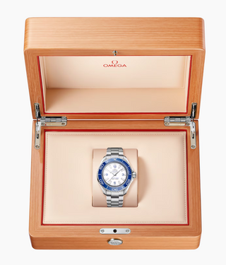 Omega Stainless Steel Seamaster Planet Ocean Ultra Deep in Blue and White