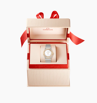 Omega 18K and Stainless Steel Constellation Watch with Diamonds