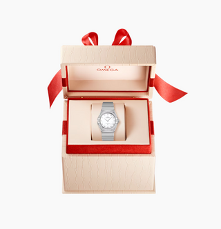 Omega Stainless Steel Constellation Watch with Diamonds