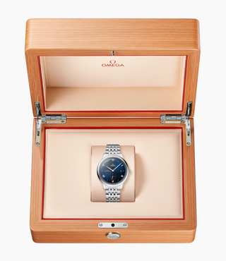 Omega Stainless Steel De Ville in Dark Blue