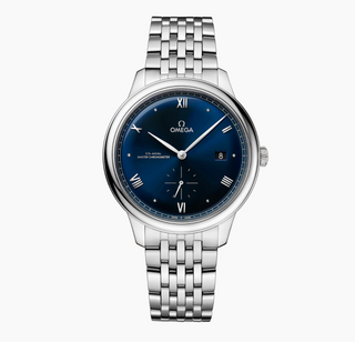 Omega Stainless Steel De Ville in Dark Blue