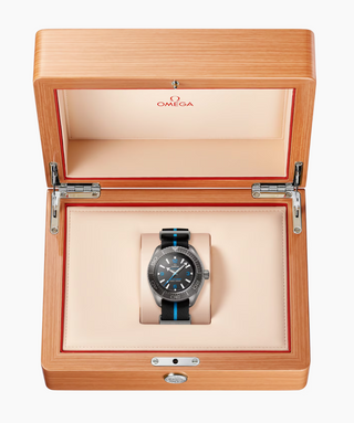 Omega Titanium Seamaster Planet Ocean Ultra Deep in Cyan and Black