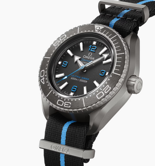 Omega Titanium Seamaster Planet Ocean Ultra Deep in Cyan and Black