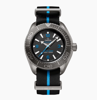 Omega Titanium Seamaster Planet Ocean Ultra Deep in Cyan and Black