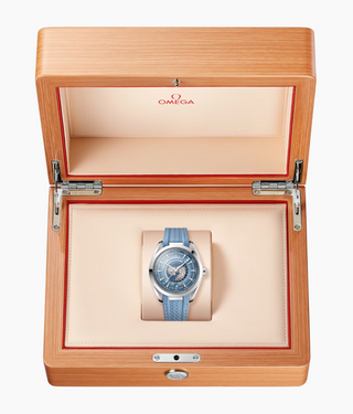 Omega Stainless Steel Seamaster Worldtimer in Summer Blue
