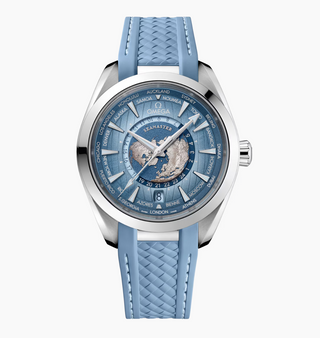 Omega Stainless Steel Seamaster Worldtimer in Summer Blue