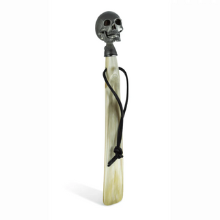 Deakin & Francis Matte Black Skull Travel Size Shoehorn