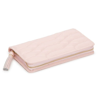 WOLF Caroline Quilted Jewelry Portfolio in Rose Quartz