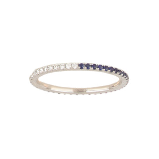 18K White Gold Diamond Eternity Band