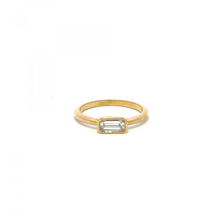 Tenenbaum Collection 18K Gold Emerald-Cut Diamond Ring