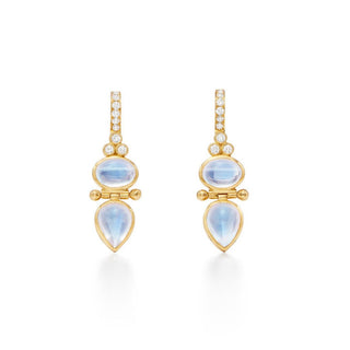 Temple St Clair 18K Gold Moonstone Dynasty Drop Earrings with Diamonds