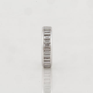 Estate Platinum Baguette Cut Diamond Eternity Band