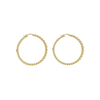 Antonio Papini 18K Gold Bubble Hoop Earrings