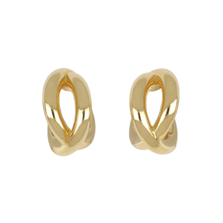 Antonio Papini 18K Gold Double Hoop Earrings