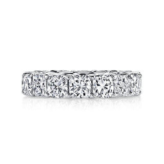 Platinum Cushion Cut Diamond Eternity Band