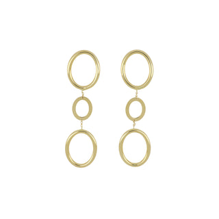 Antonio Papini 18K Gold Multi Drop Earrings