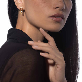 Messika Move Uno 18K Gold Diamond Earrings