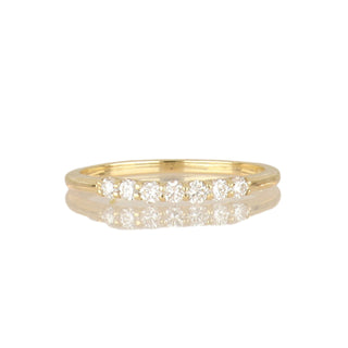 14K Gold Diamond Half Band
