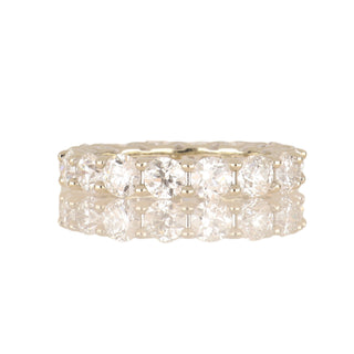 Platinum Old European-Cut Diamond Eternity Band