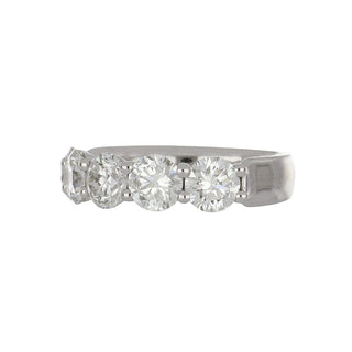 Platinum Diamond 5 Stone Band