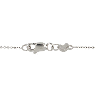 Lisa Nik 18K White Gold Sapphire Flower Necklace with Diamonds