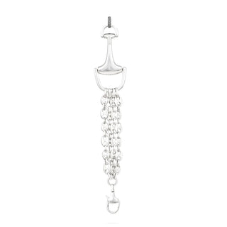 Vincent Peach Sterling Silver Montana Link Bracelet with Diamonds