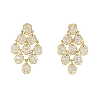 Estate Ippolita 18K Gold Diamond Drop Earrings