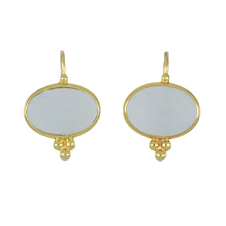 Mazza 14K Gold Capri Earrings in Aquamarine