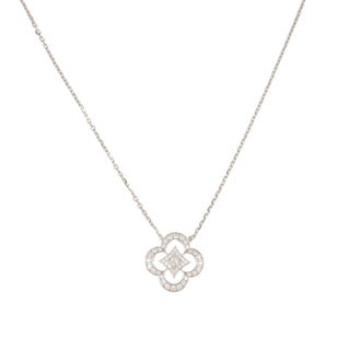 Estate Louis Vuitton Ardentes Monogram Diamond Pendant Necklace