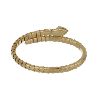 Antonio Papini 18K Snake Wrap Cuff Bracelet with Diamonds
