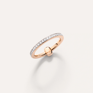 Pomellato 18K Rose Gold Diamond Together Ring