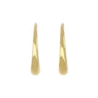 Lisa Nik 18K Gold Oval Hoop Earrings