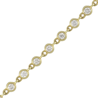 Lisa Nik 18K Gold Bezel-Set Diamond Chain Bracelet