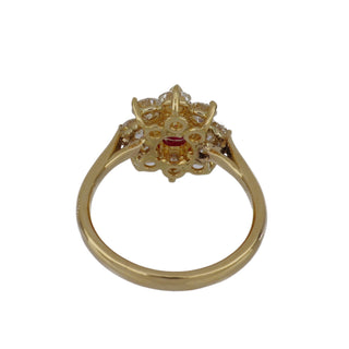 Tenenbaum Workshop Pear Shape Ruby & Diamond Cluster Ring
